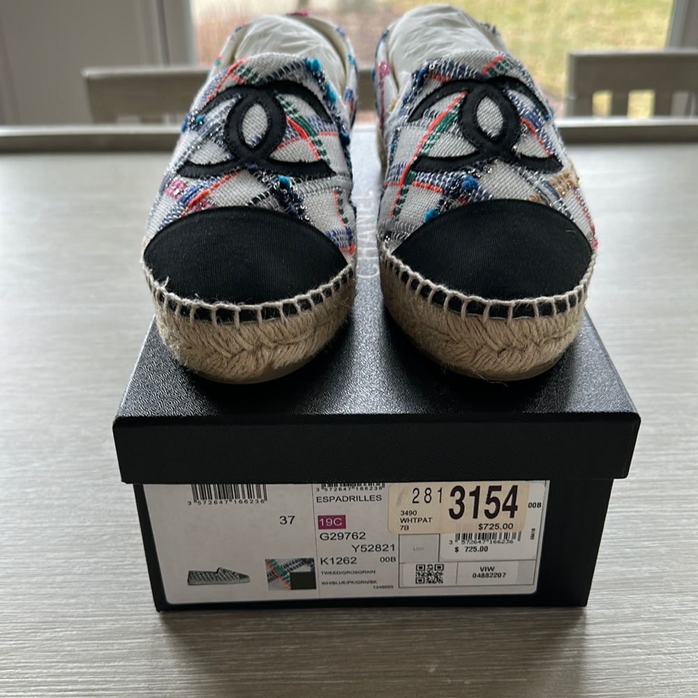 Chanel Tweed Espadrilles